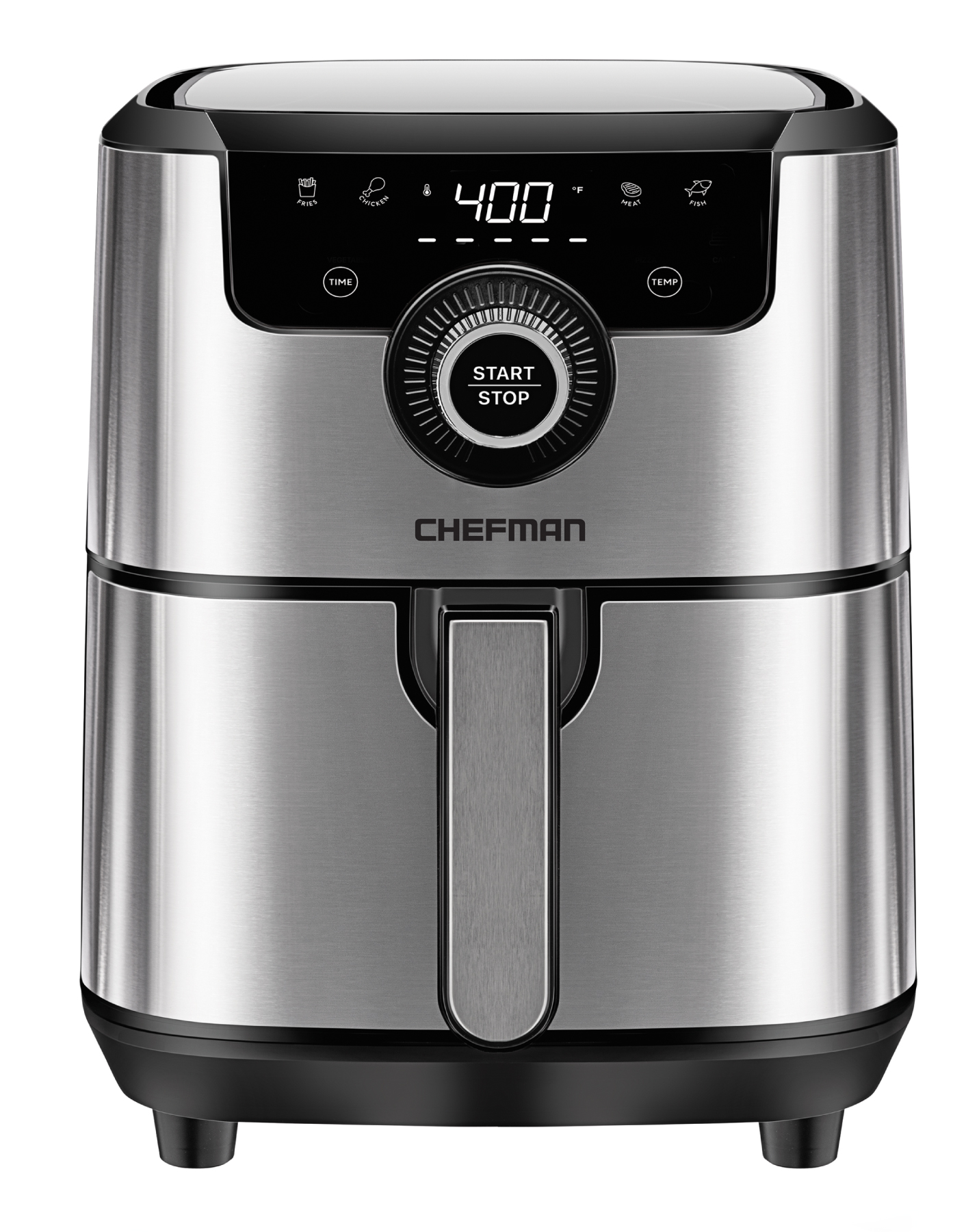 Chefman Square Air Fryer with Rapid-Air System, Stainless Steel, 4.5