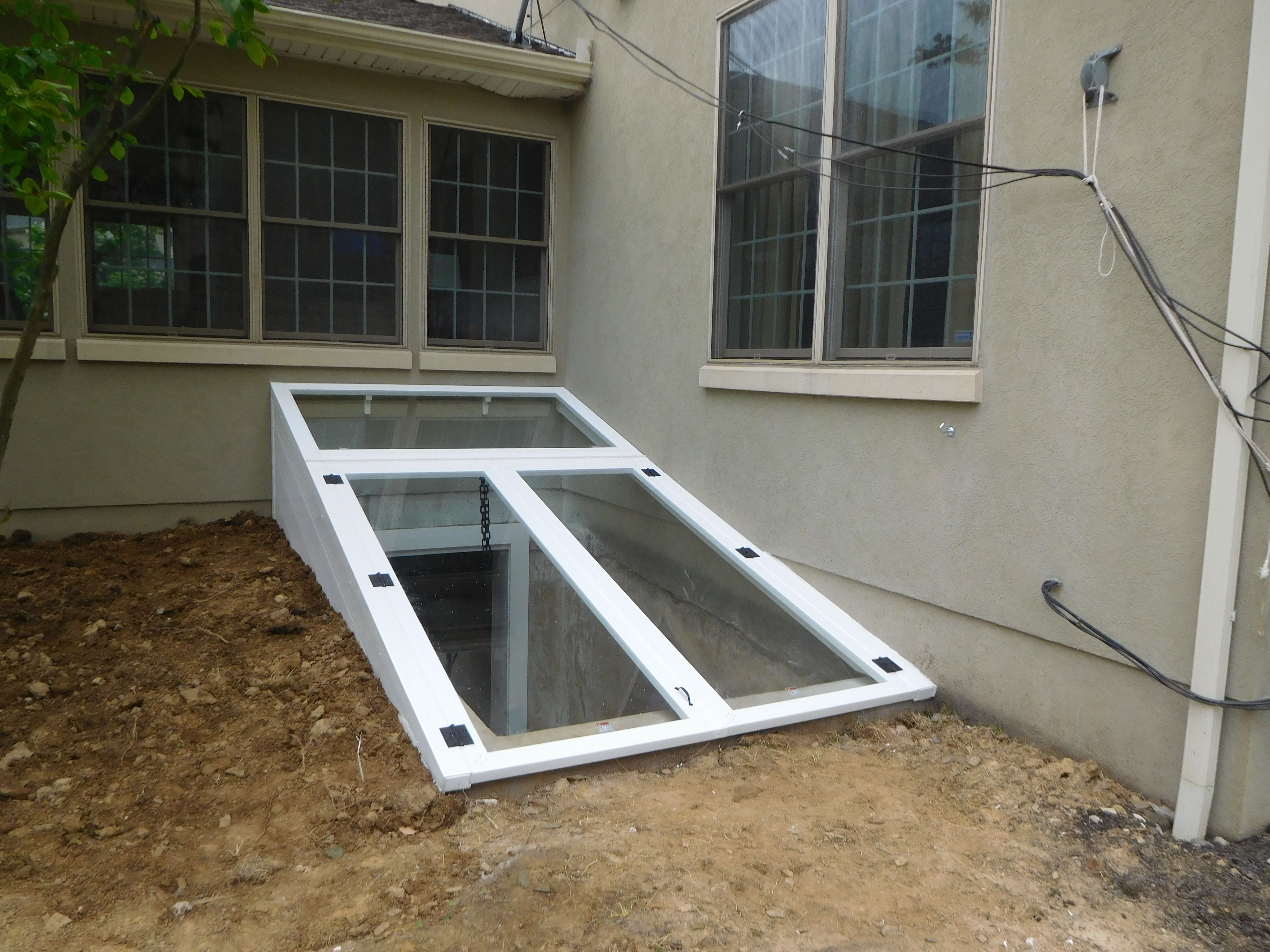 Custom Basement Stairway Cover by Vinyl Window Wells Gordonville, pa