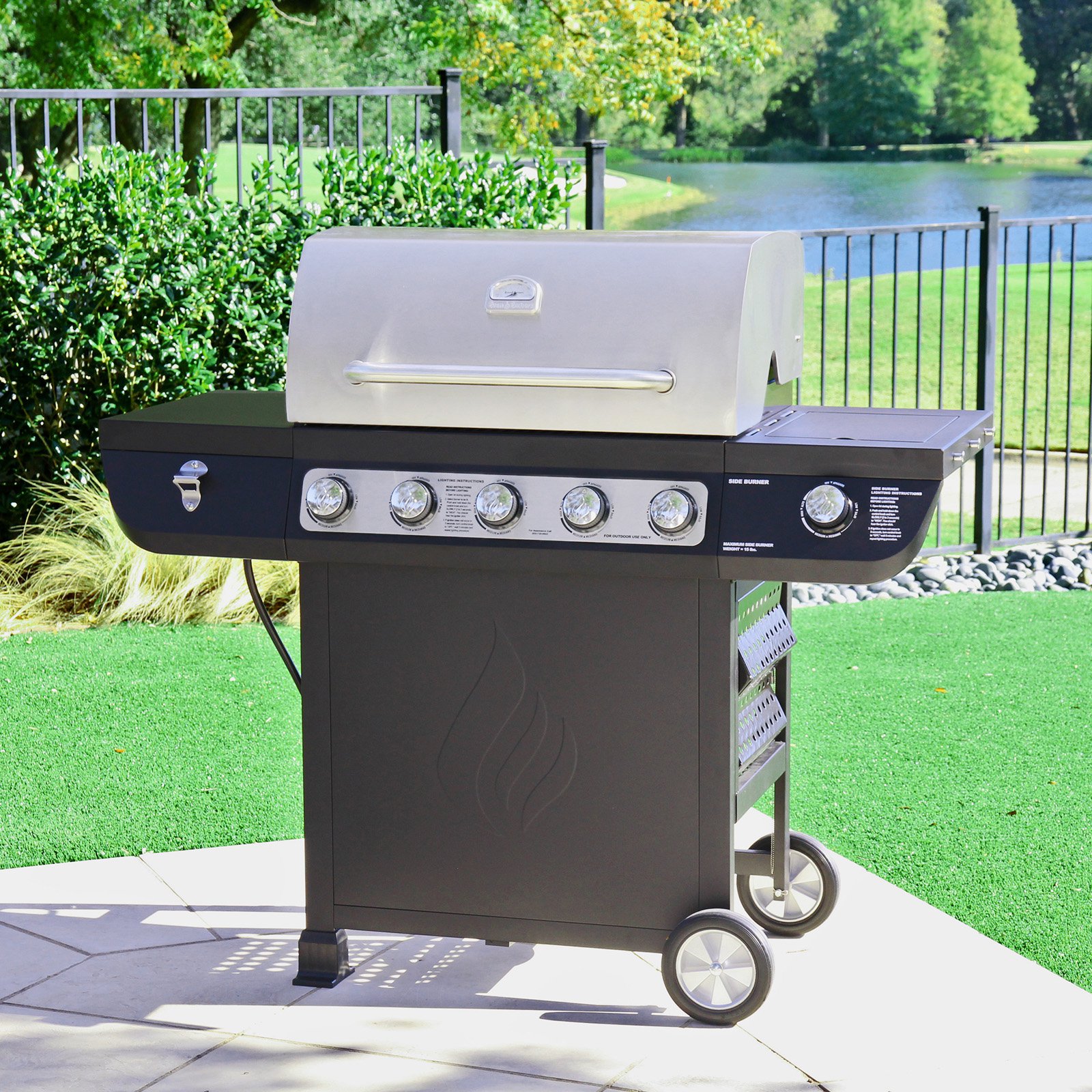 Even Embers GAS7540AS 5-burner Gas Grill - Walmart.com - Walmart.com