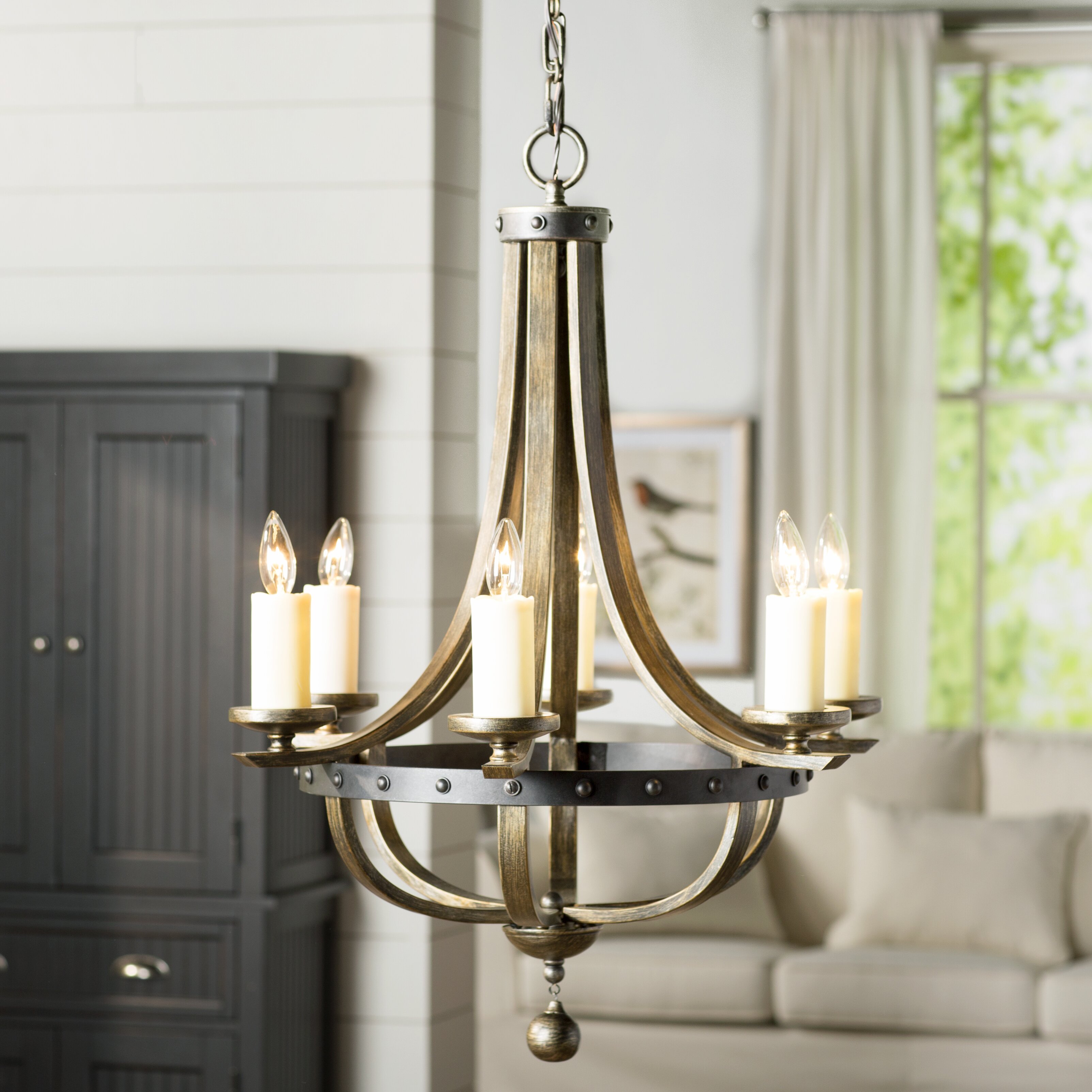 August Grove Betty-Jo 6 Light Candle-Style Chandelier & Reviews