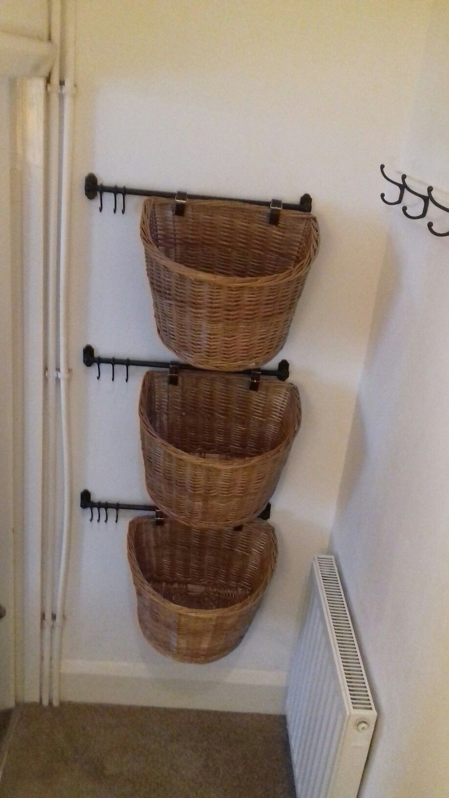 Bike basket shoe storage