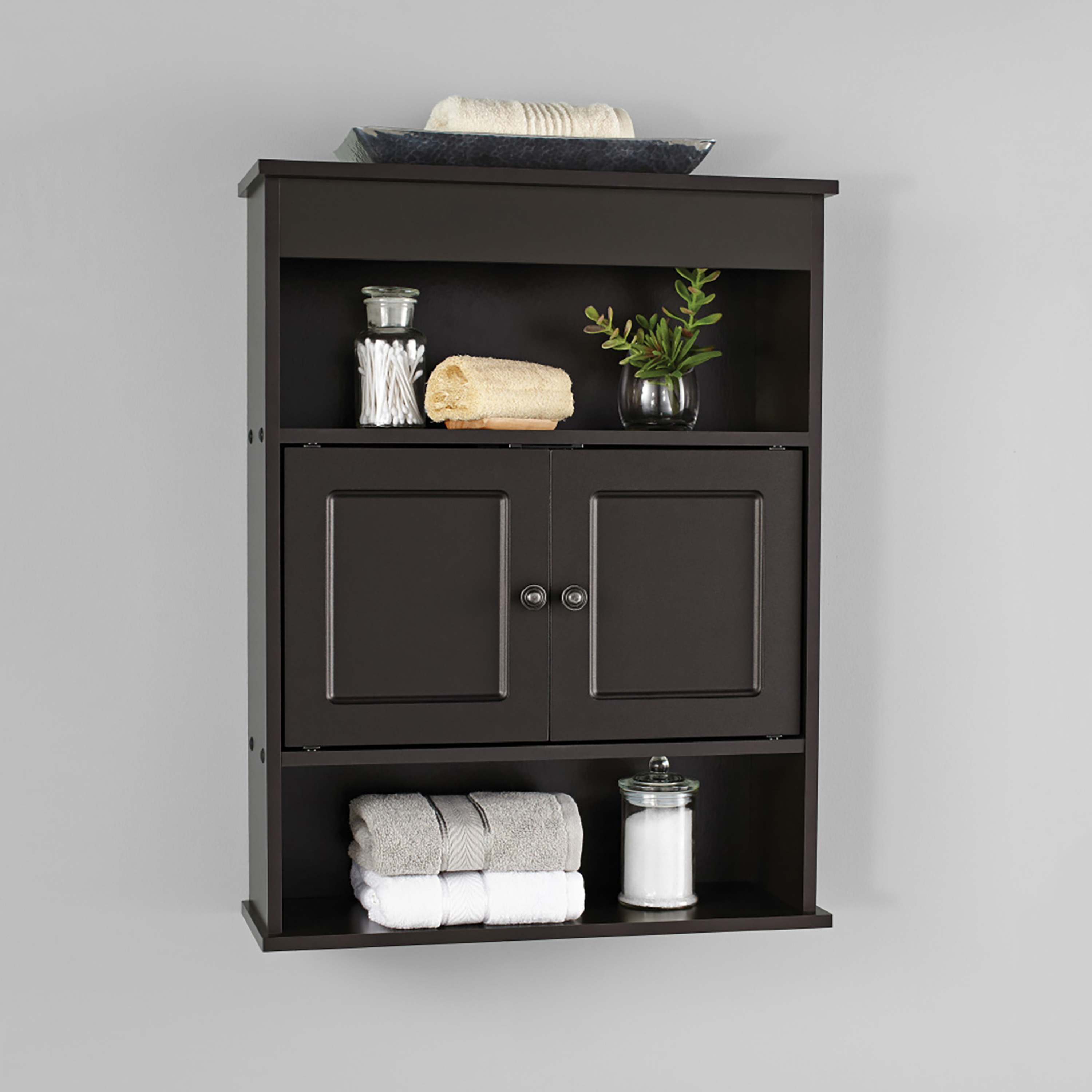 Mainstays Bathroom Wall Mounted Storage Cabinet with 2 Shelves