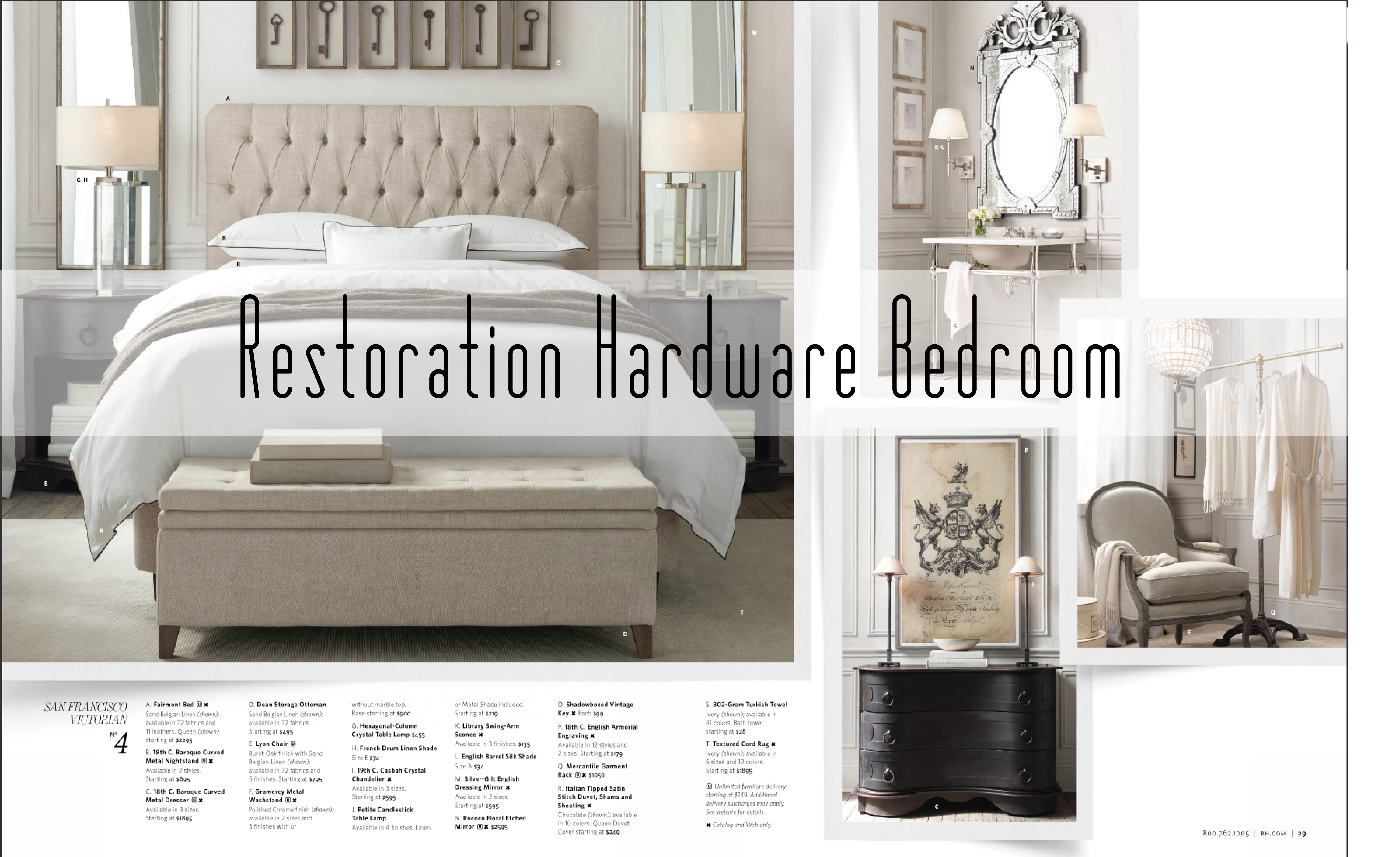 Get the Look for Less: Restoration Hardware Bedroom - Dwell Beautiful