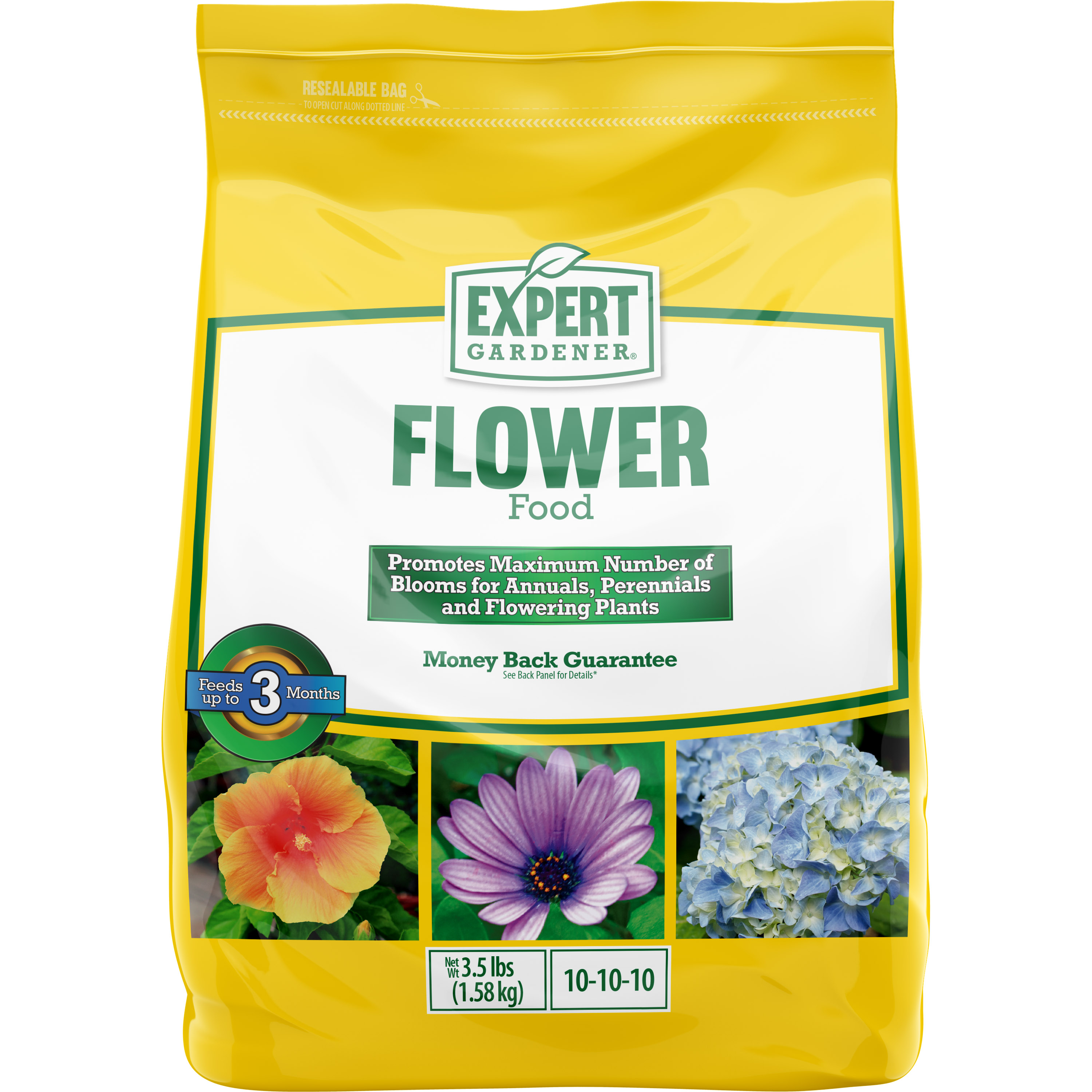 Expert Gardener Flower Plant Food Fertilizer 10-10-10; 3.5 lbs