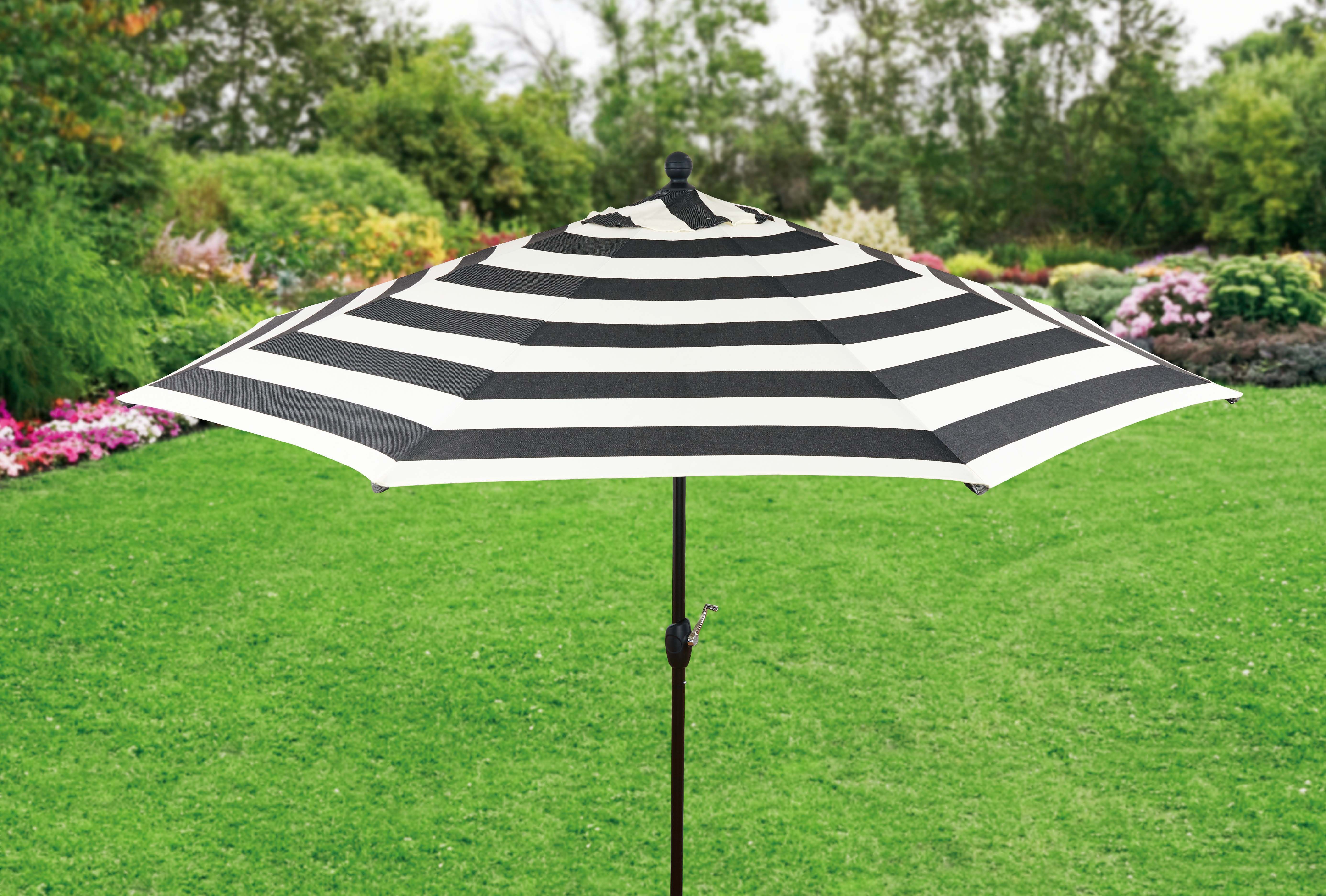 Better Homes & Gardens 9' Outdoor Market Patio Umbrella Ibiza Stripe