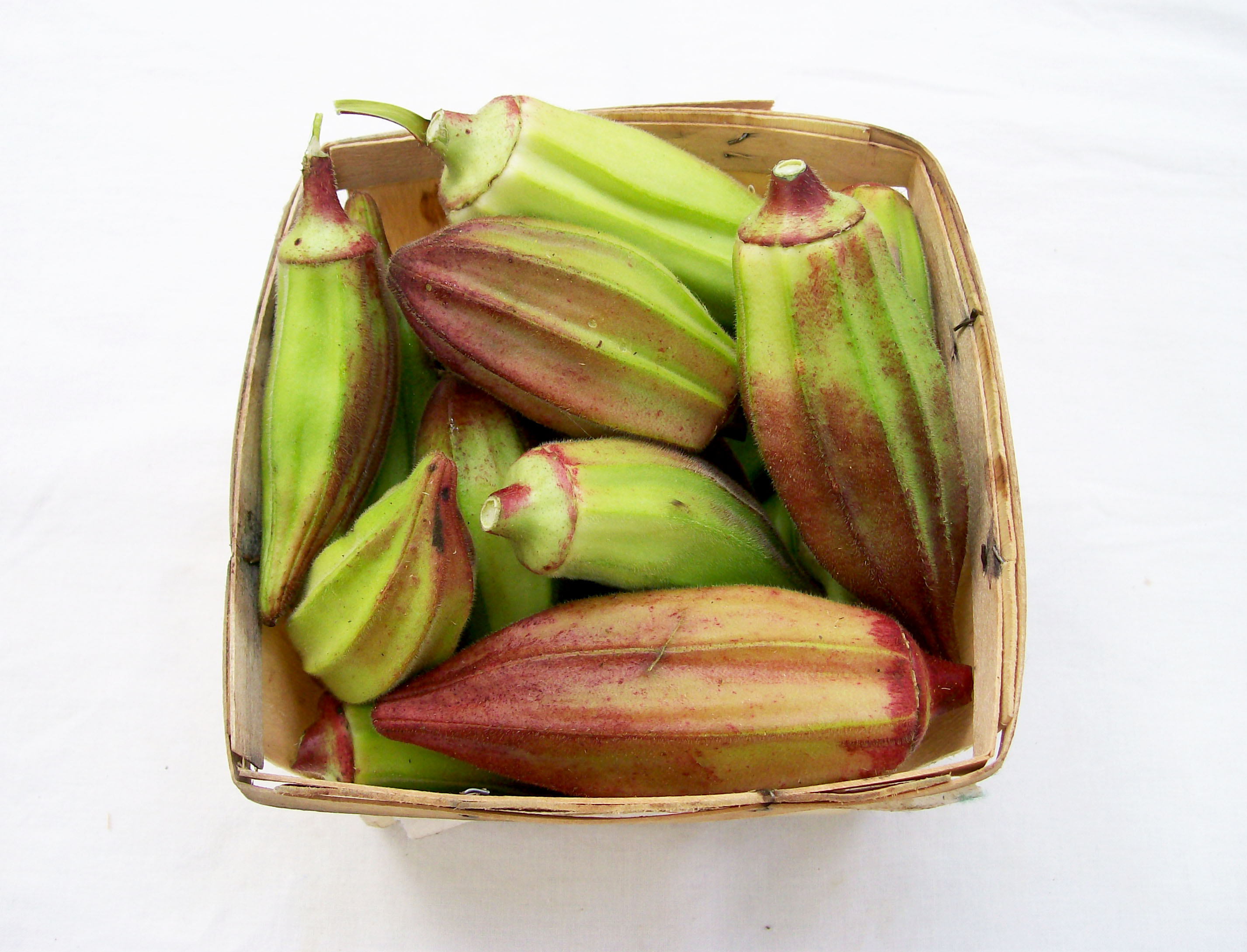 Alabama Red Okra, bulk size: 28 g : Southern Exposure Seed Exchange