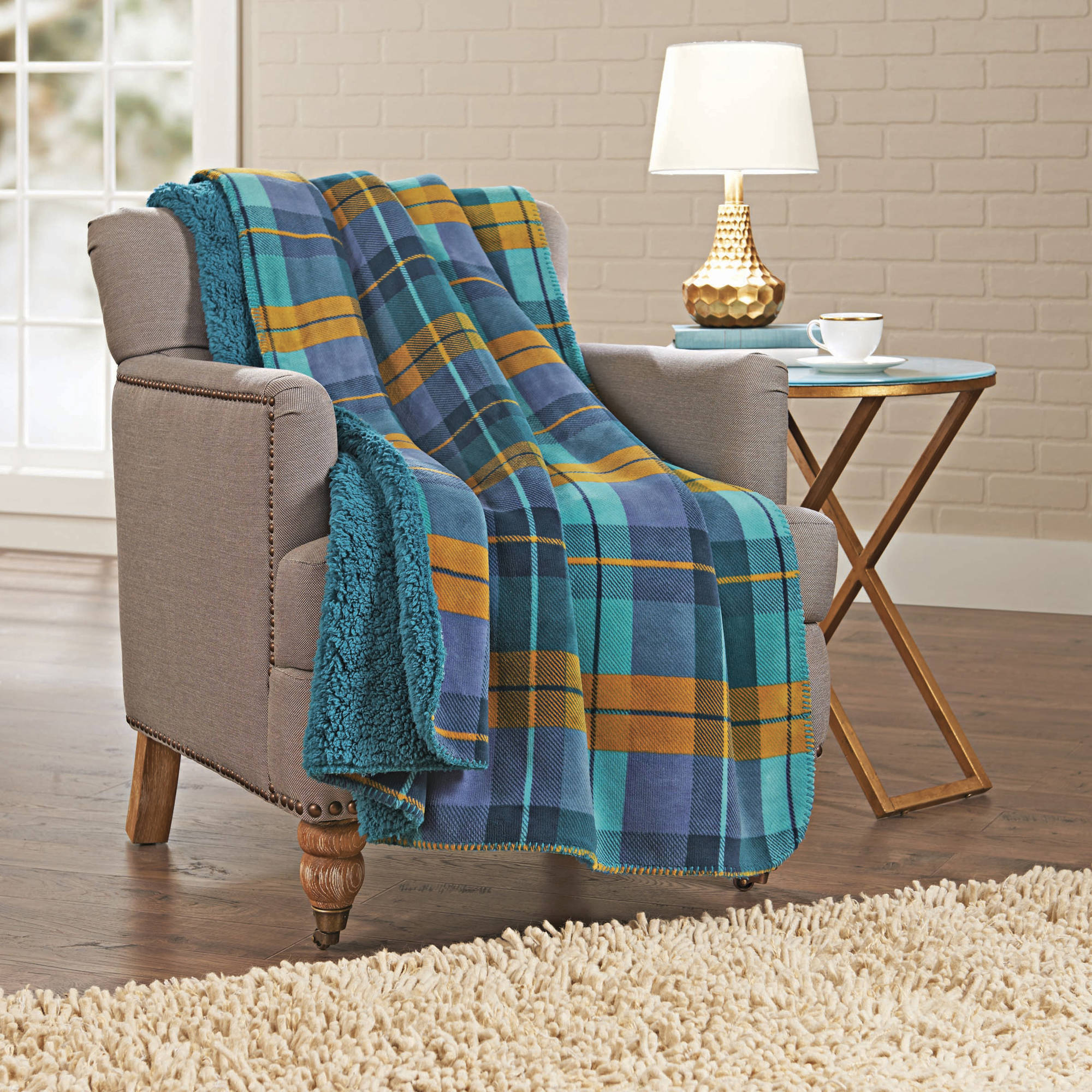 Better Homes & Gardens Sherpa Throw Blanket, 1 Each - Walmart.com