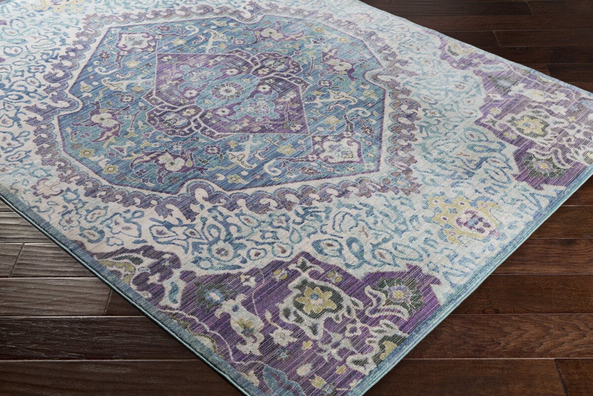 Fields Purple / Blue Area Rug & Reviews | Birch Lane