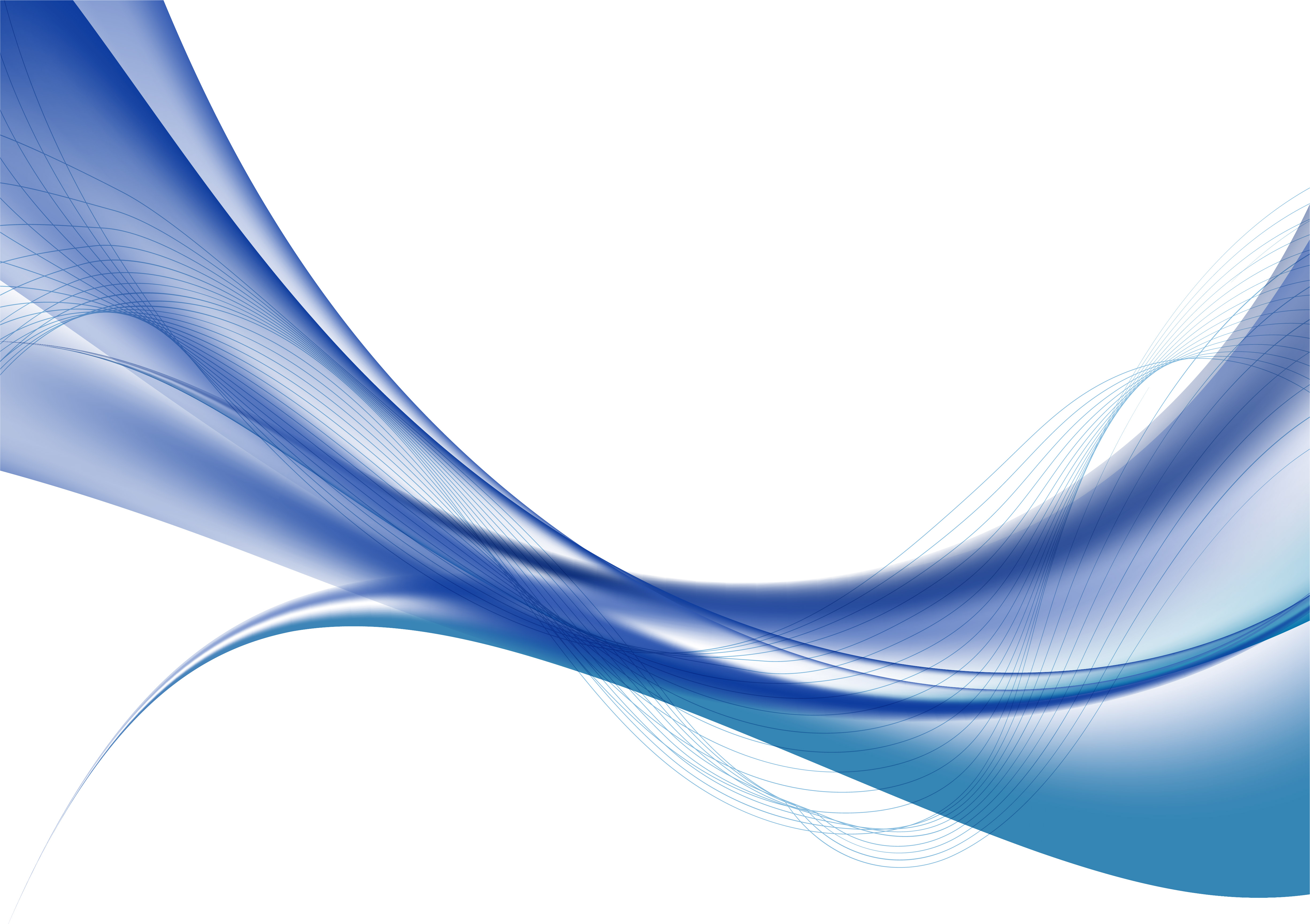 Blue color waves on white background vector illustration 581401 Vector