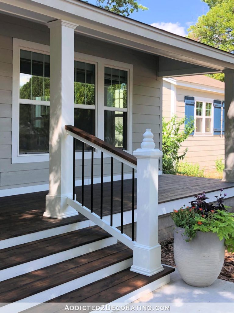 Black And White Front Porch Railing Markanthonystudios Net