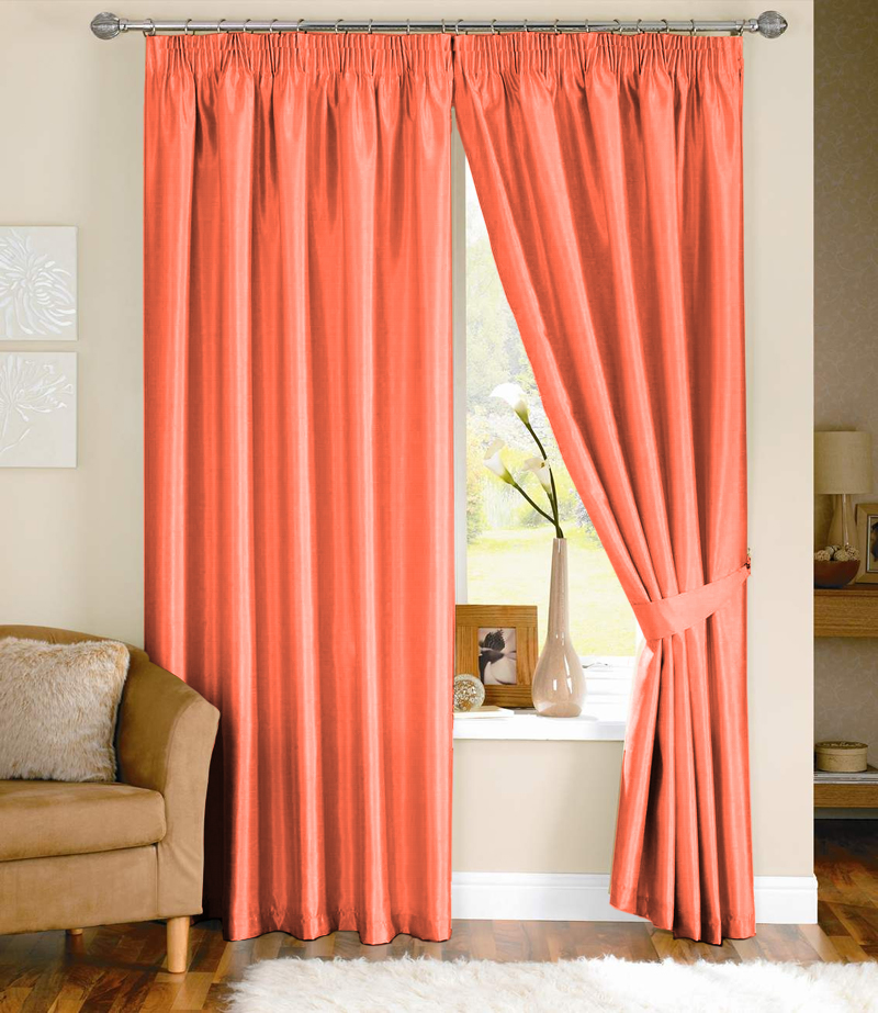 orange curtains : Furniture Ideas | DeltaAngelGroup