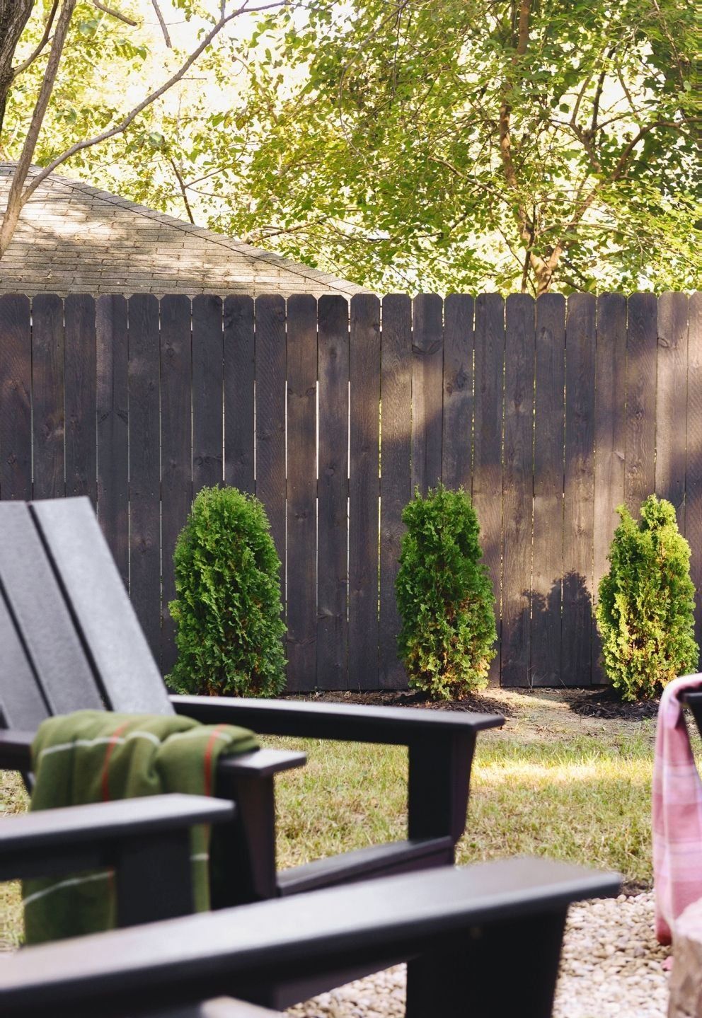 Staining Our Fence Black! - Modern Design