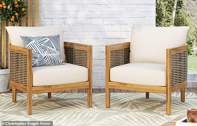 Patio CHAIRS used in Oprah Winfrey interview with Prince Harry and