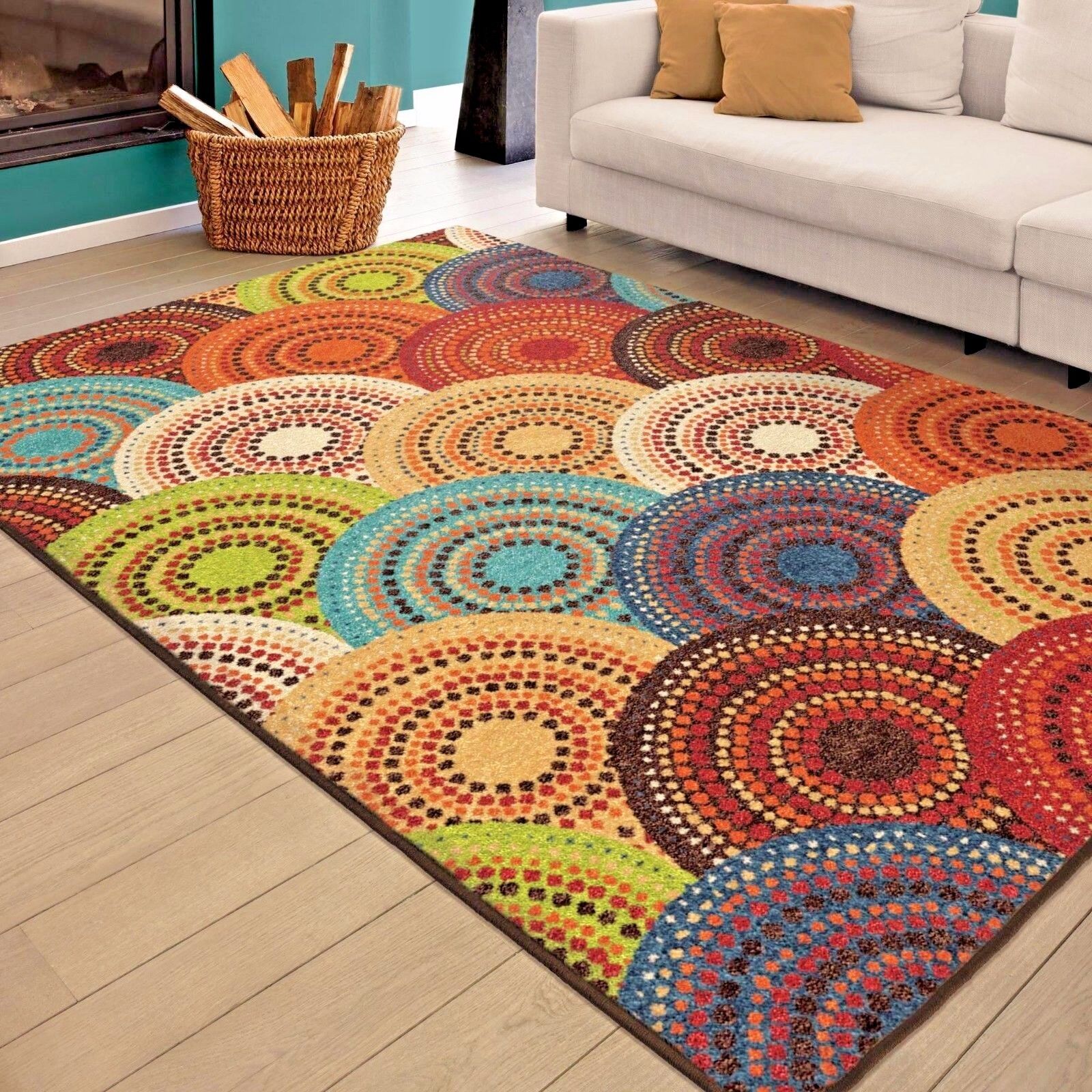 RUGS AREA RUGS CARPETS 8x10 RUG FLOOR MODERN BIG COLORFUL LARGE BEDROOM