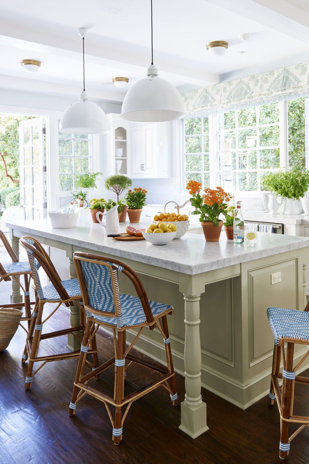 White Kitchen with Island