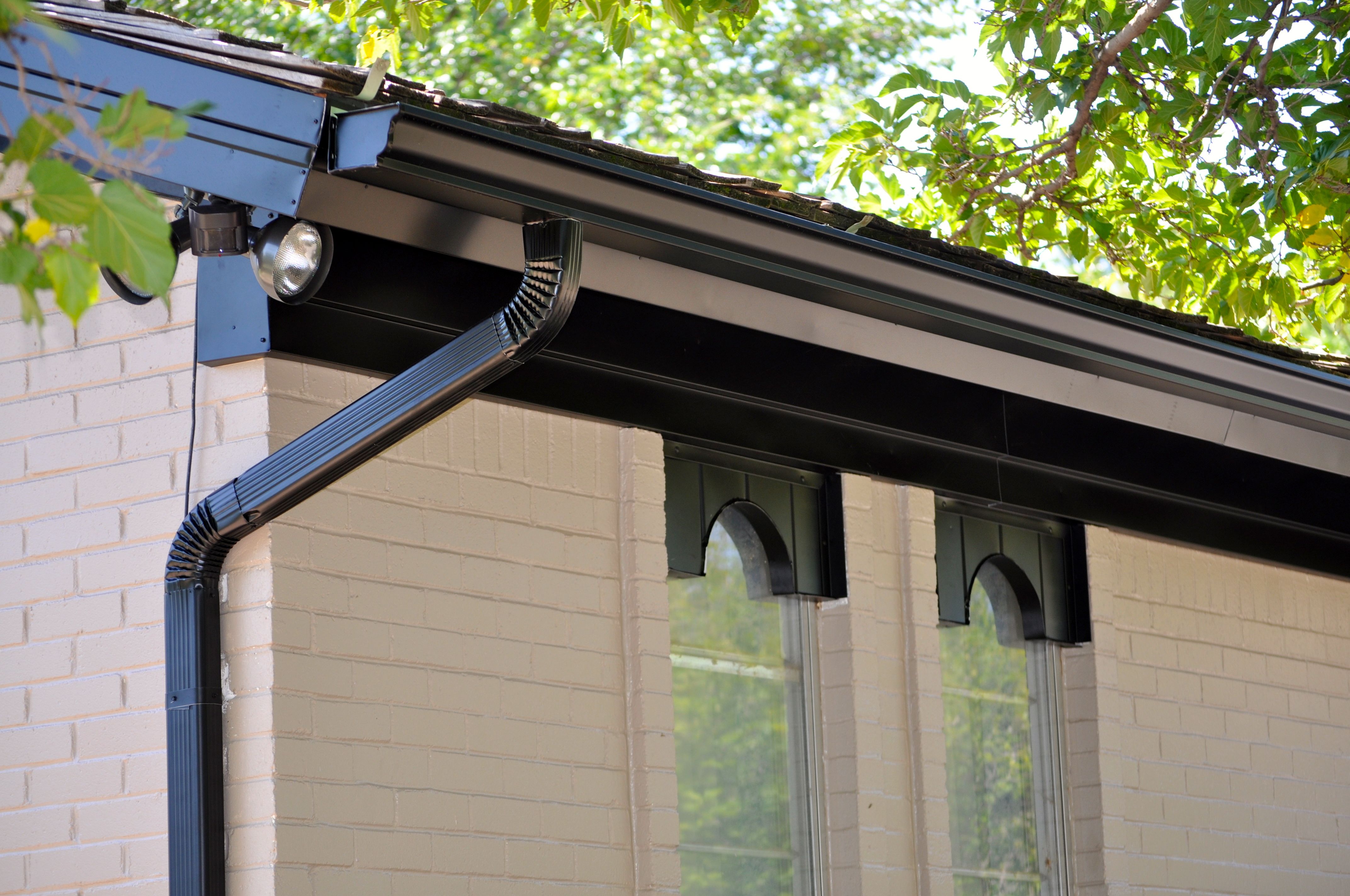 black gutters and downspouts | Gutter | Need New Windows, Call Abram