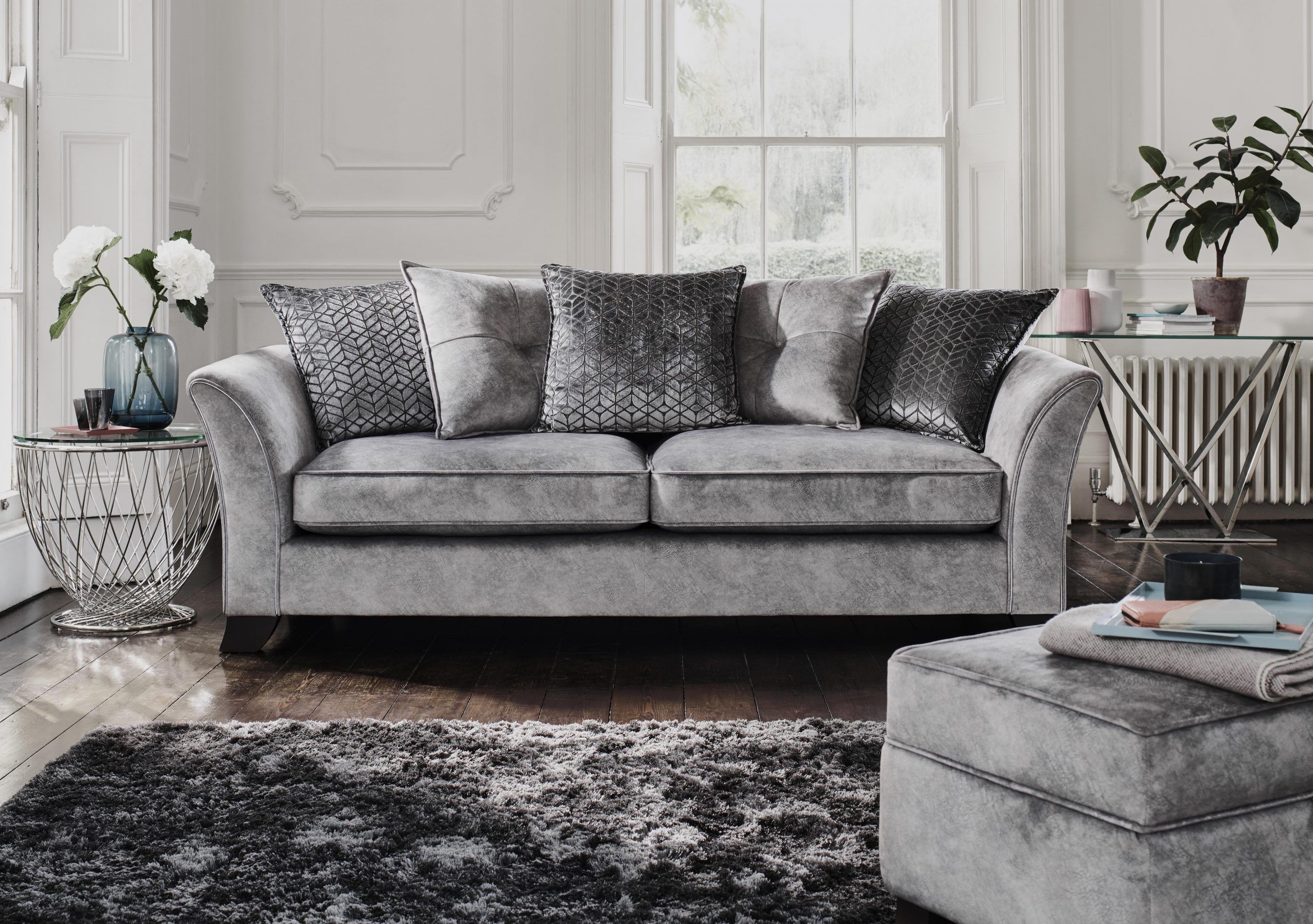 Dark Gray Sofa Living Room Ideas in 2020 | Grey sofa living room, Gray