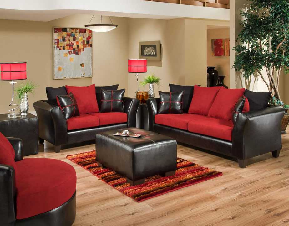 10 Red and Black Living Room Ideas 2022 (The Stunning Combo)