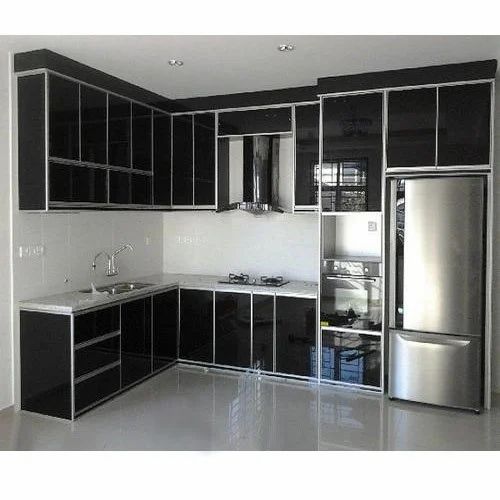 Black Kitchen Storage Cabinet, Rs 20000 /piece Sowmya Aluminium