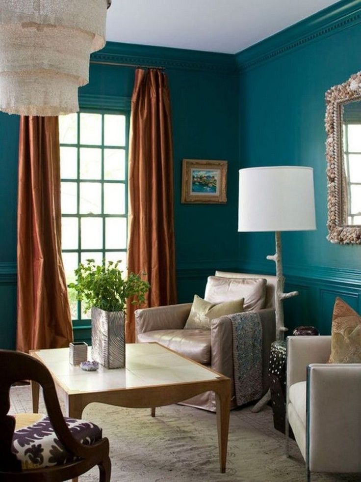 48 INTERESTING BURNT ORANGE AND TEAL LIVING ROOM IDEAS #livingroom #