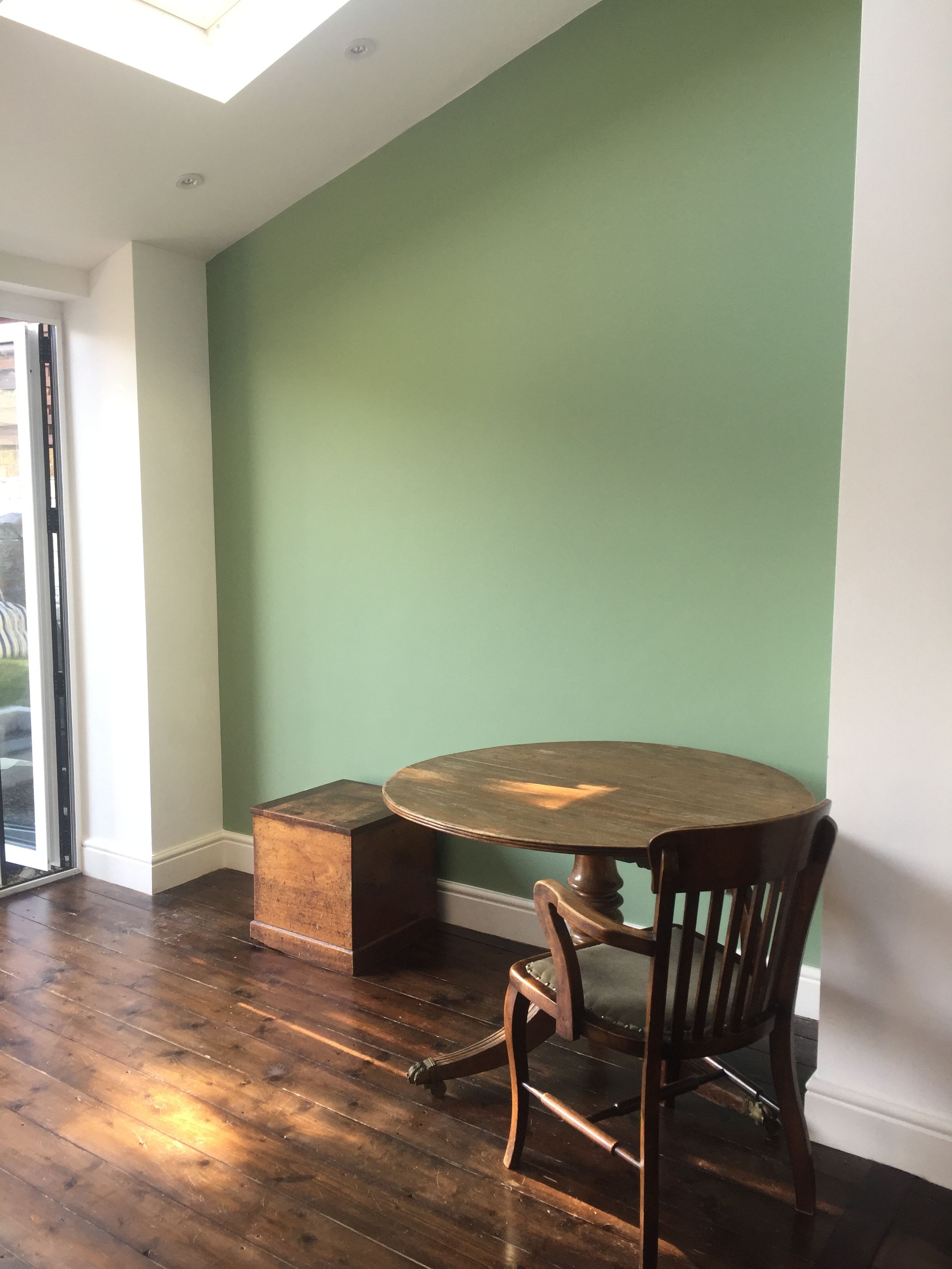 Breakfast Room Green painted extension