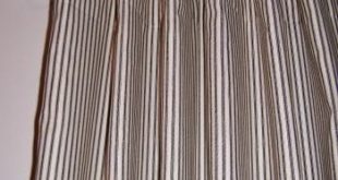 Black Ticking Stripe Curtains