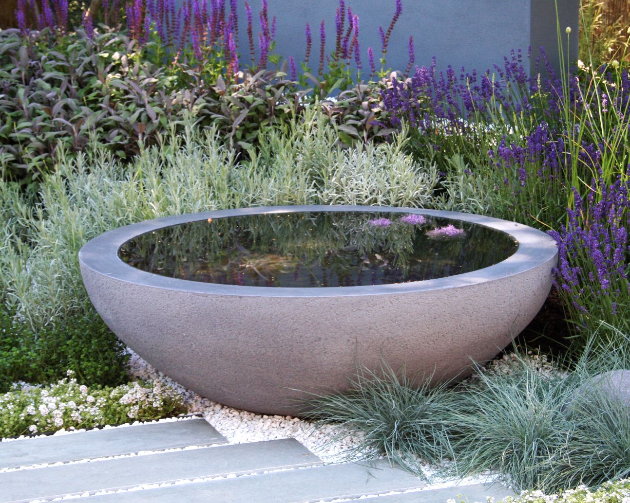 Garden Bowl Water Feature - thedavidwhitecrainblog