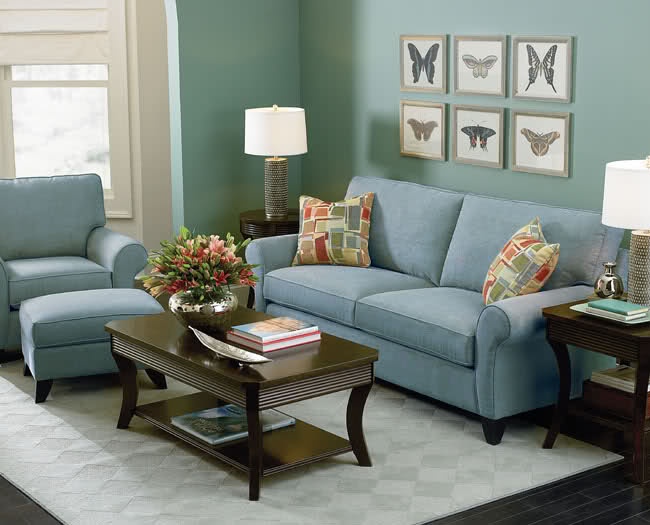 Blue Green Living Room photo