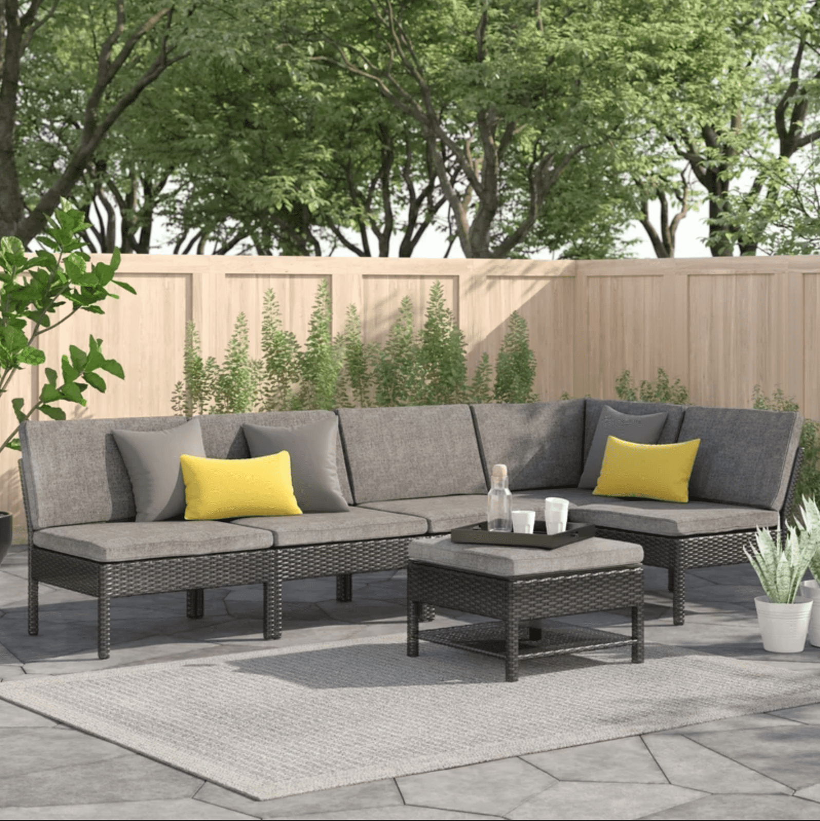 Baner Garden Outdoor Furniture Complete Patio PE Wicker Rattan Garden