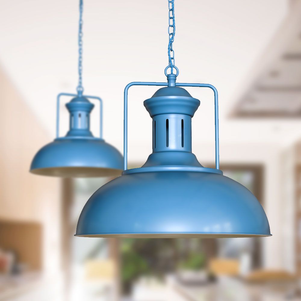 Blue Kitchen Island Pendant Light | Regent Vintage Kitchen Pendant